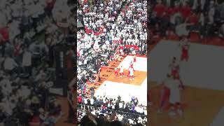 Kawhi Leonard  Raptors Game 7 Winning Shot Fan View From Last Row [upl. by Dolhenty466]