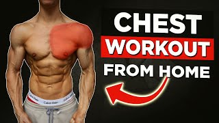 10 MIN HOME CHEST amp SHOULDERS WORKOUT NO EQUIPMENT BODYWEIGHT WORKOUT [upl. by Weidar]