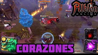 Transportando Corazones en Zona Roja  Gankers  Albion Online [upl. by Notnarb]