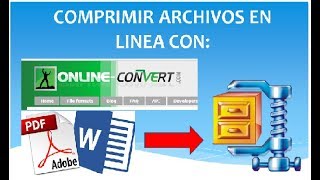 Como comprimir archivos en linea y gratis [upl. by Nollaf]