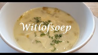 Recept Witlofsoep super lekker en makkelijk [upl. by Naujud]