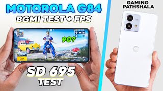 Moto G84 5G PUBG Test with FPS 🔥 Overheat amp Battery Drain 🤐 [upl. by Acissey]