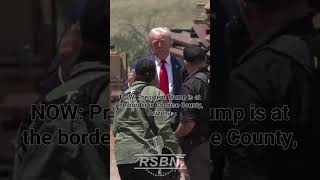 NOW President Trump is at the border in Cochise County Arizona [upl. by Oigimer176]