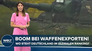 WAFFENEXPORTE Globales Ranking zeigt die TopVerkäufer von Waffen Wo steht Deutschland [upl. by Trevethick]