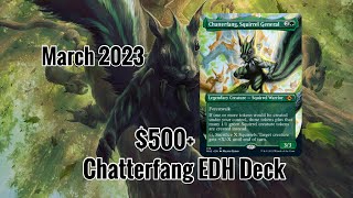 500 Chatterfang Squirrel General EDH Deck March 2023 mtg mtgdecks edh magicthegathering [upl. by Nyroc]