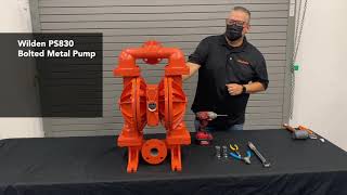 How to Disassemble a 2 in Bolted Metal AODD Pump [upl. by Peednama]