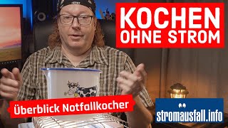 Kochen ohne Strom  verschiedene Kochmöglichkeiten vorgestellt [upl. by Nolyarg]