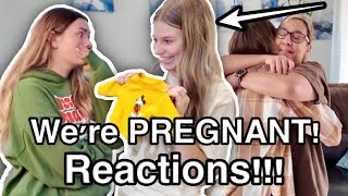 Were PREGNANT Our Friends and Families reactions to FINDING OUT were PREGNANT [upl. by Akenn]