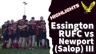 Essington Rugby Club 14 vs 38 Newport Salop IIIs Extended Highlights [upl. by Roshan]