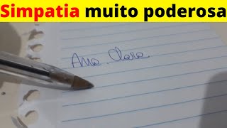 Simpatia para o amor Cuidado se fizer de mais a pessoa FICA LOUCA em você em minutos [upl. by Akenn273]