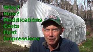 Outsunny Greenhouse review  under 200 including our modifications [upl. by Yelraf]