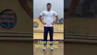 3 best Exercises amp Stretching before running 🏃💥💯 [upl. by Tedd]