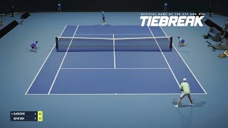 TIEBREAK  Grigor Dimitrov Vs Novak Djokovic I Australian Open I Expert Difficulty PS5 [upl. by Aeet]