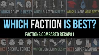 Which Star Wars Faction IS BEST  Factions Compared Recap 1 [upl. by Eirac]