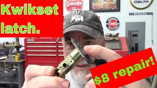 Kwikset door latch repair Save your handle and save some money [upl. by Lipfert398]