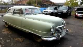 1949 Nash Ambassador Airflyte barnfind 1st time driven in over 44 years [upl. by Jennine858]