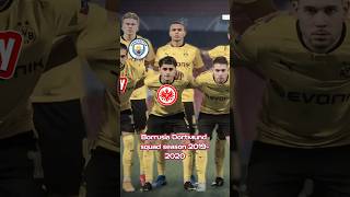 Borrusia Dortmund 20192020 squad and their current club borussiadortmund viralshort squad [upl. by Nairret121]