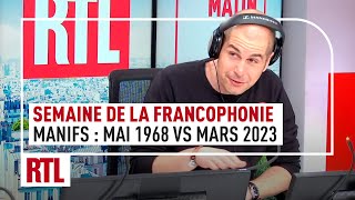 Semaine de la francophonie  lévolution du langage entre les manifs de 1968 et celles de 2023 [upl. by Bobine]