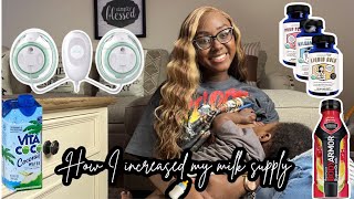 How I increased my breastmilk supply 🍼 tips for successful relactation 2022  elvie stride review [upl. by Pelaga]