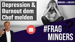 Depression und Burnout dem Chef melden  FragMingers [upl. by Hux]