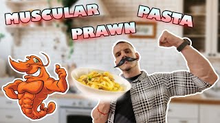 Healthy Prawn pasta for bigger Muscles  Muscular Prawn Pasta [upl. by Bronnie892]