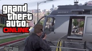 GTA 5 Online  How To Get A Helicopter In Any Online Mission GTA V [upl. by Hannahs]