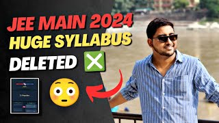 Jee Main Reduced Syllabus 2024  Jee Main Registration 2024  Nta Jee Mains Deleted Topic [upl. by Alah]