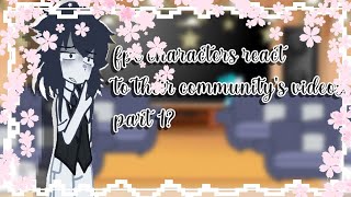 fpe characters react to their communitys videos part 1 shorts video [upl. by Martguerita]