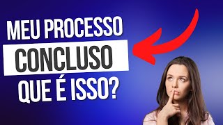 O QUE É CONCLUSO PARA DESPACHO DECISÃO SENTENÇA E JULGAMENTO [upl. by Millian]