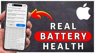 How to Check REAL Battery Health On iPhone  iPhone Tutorial [upl. by Aniuqahs]