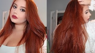 ♡ How To Dye Your Hair Copper Red ♡ From MediumDark Brown [upl. by Meilen]