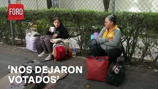 Migrantes denuncian que fueron abandonados por autoridades  A las 3 [upl. by Kauslick652]