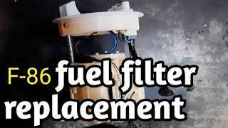 Toyota F86 intank fuel filter replacement [upl. by Larimer]