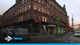 Glasgow transformed into Gotham City for filming of new Batgirl movie [upl. by Whittemore]