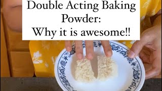 Why double acting baking powder is better than just baking soda  vinegar [upl. by Aicatsal]