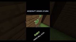 MINECRAFT HIDDEN STAIRS minecraftminecraftbuildingtutorialgaming minectraftbuildingVIRALshorts [upl. by Eyeleen916]