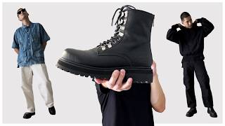 How to Look Good in Black Boots Orée NYC Infantry Combat Boots [upl. by Erialb]