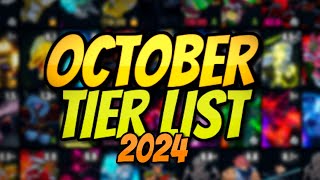 YBA NEW OFFICIAL YBA OCTOBER SKIN TRADING TIER LIST OCTOBER 2024 [upl. by Irish]