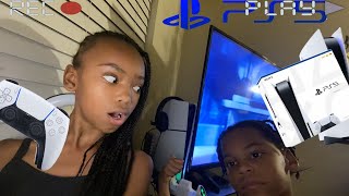 Unboxing play stion 5 with my brother he got it for his brother birthday💕🤘🏾🩸birthday ps5 fun [upl. by Conger]