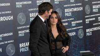 Ashton Kutcher and Mila Kunis 2023 Breakthrough Prize Awards Ceremony Red Carpet [upl. by Aramaj]