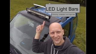 WOW LED light bar review ARE THEY ANY GOOD installation and night test [upl. by Adnerol]