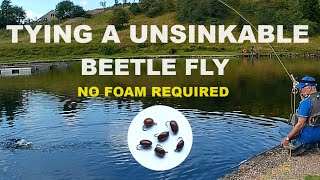 252 Fly Tying The Unsinkable Beetle  Fly Fishing UK [upl. by Barden]