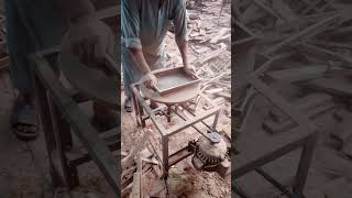 Sanding Wooden Serving Tray on Custom Made Machine  Manufacturing Movements shorts [upl. by Tarabar]