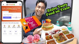 How to Order hot amp fresh Veg amp Non Veg food in Train Journey on your seat by Rail Restro app Review [upl. by Jemine411]