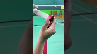 quotQuick and Easy Badminton Grip Wrapping Guidequotbadmintonbadmintontechnique badmintonlovers bwf [upl. by Boniface]