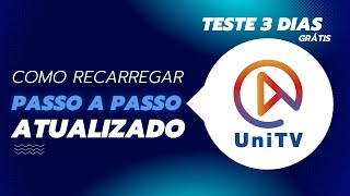 COMO RECARREGAR O UNITV PRO COMO ATIVAR O UNITV PRO MELHOR APP PARA ANDROID QUE EXISTE unitv [upl. by Annabela]