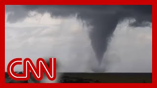 Video shows ‘large and extremely dangerous tornado’ in Florida [upl. by Marcelia]