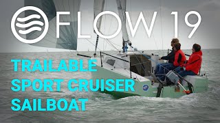 Flow 19 Sport Pocket Cruiser Sailboat  Guided Tour [upl. by Gavra308]