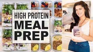 SUMMER READY MEAL PREP  healthy high protein meals for the week [upl. by Ev]