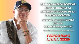 GRAN ASAMBLEA POPULAR EN CALI CONTRA LA AMENAZA DE GOLPE DE LA EXTREMA DERECHA [upl. by Hazelton]